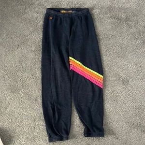 Aviator Nation one leg stripe navy sweatpants, nearly worn fantastic condition